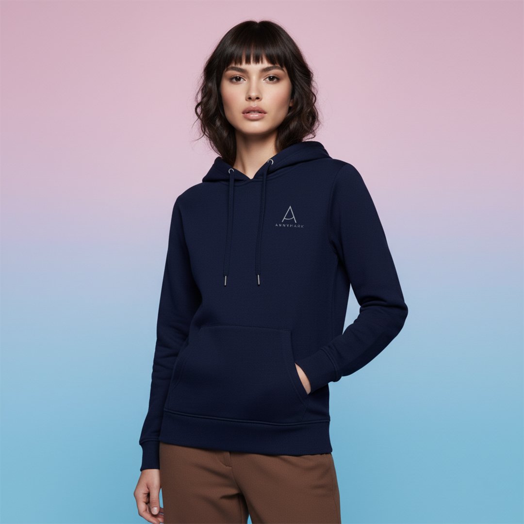 Navy Blue Walk Through The Fire Zip-Up Hoodie